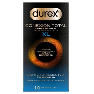 DUREX - TOTAL CONNECTION XL ULTRA FINE PLUS SEM LÃTEX 10 UNIDADES - D-244391 - Dona Pimenta