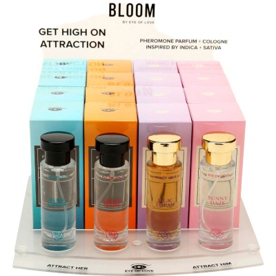 EYE OF LOVE - BLOOM EXPOSITOR 4X4 PERFUMES 30 ML - D- 244105 - Dona Pimenta