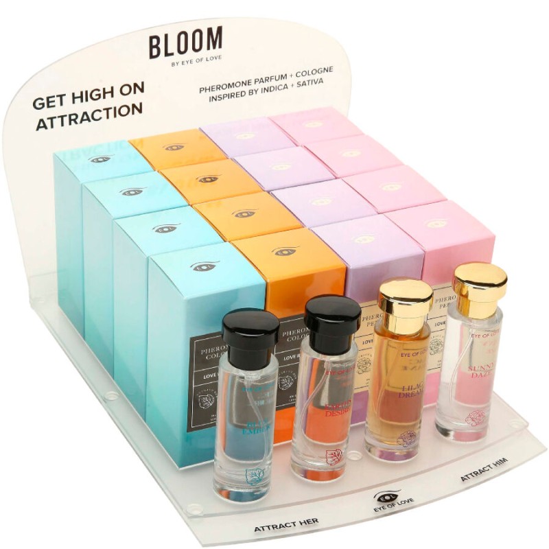 EYE OF LOVE - BLOOM EXPOSITOR 4X6 PERFUMES 10 ML - D- 244110 - Dona Pimenta