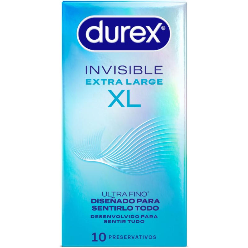 DUREX - PRESERVATIVOS INVISÍVEIS XL 10 UNIDADES - D-244576 - Dona Pimenta DUREX - PRESERVATIVOS INVISÍVEIS XL 10 UNIDADES - D-244576 - Dona Pimenta