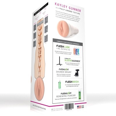 FLESHLIGHT - KAYLEY GUNNER MASTURBADOR DE VAGINA - D-244652 - Dona Pimenta