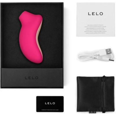 LELO - ESTIMULADOR DE CLITÓRIS SONA CRUISE CHERRY - D-213744 - Dona Pimenta