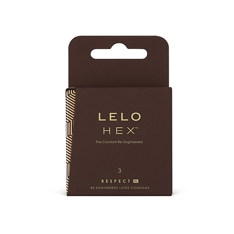 LELO HEX CONDOMS RESPECT XL 3 PACK - D-215962 - Dona Pimenta LELO HEX CONDOMS RESPECT XL 3 PACK - D-215962 - Dona Pimenta