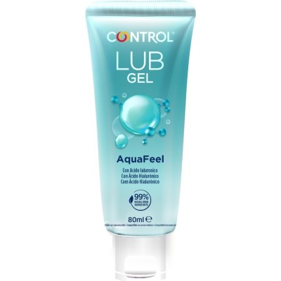 CONTROL - LUBRIFICANTE AQUAFEEL COM ÃCIDO HIALURÚNICO 80 ML - D-244573 - Dona Pimenta