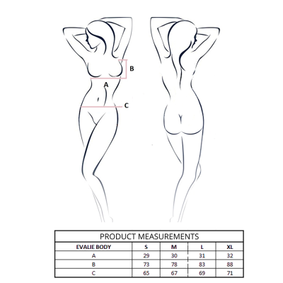PASSION - EVALIE BODY PRETO P/M - D-244585 - Dona Pimenta