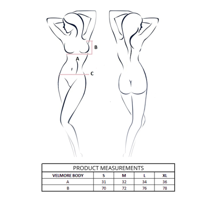 PASSION - CORPO VELMORE PRETO P/M - D-244637 - Dona Pimenta