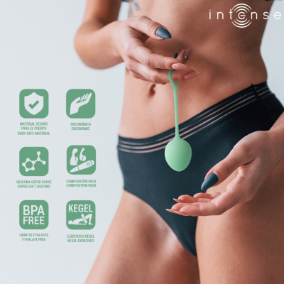 INTENSE - KIT CHARLI KEGEL BALL VERDE CLARO - D-244433 - Dona Pimenta