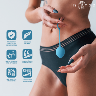 INTENSE - KIT CHARLI KEGEL BALL AZUL - D-244434 - Dona Pimenta