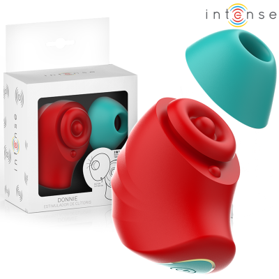 INTENSE - DONNIE ESTIMULADOR DE CLITÓRIS VERMELHO/VERDE - D-241955 - Dona Pimenta