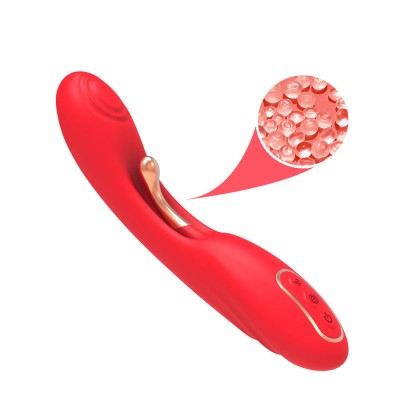 ARMONY - VIBRADOR COM LÍNGUA OSCILANTE VERMELHO - D-243055 - Dona Pimenta