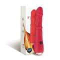 ARMONY - VIBRADOR ESTIMULADOR TERMO-AJUSTÁVEL POINT A DILDO VERMELHO - D-243047 - Dona Pimenta
