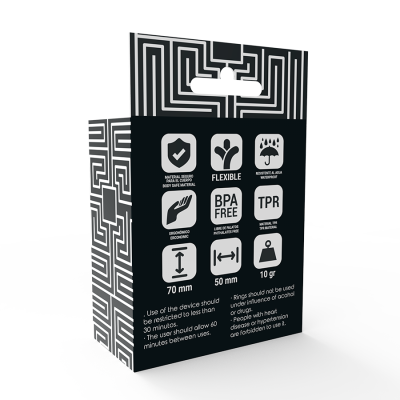 ADDICTED TOYS POTENZ SET ANILLOS PENE NEGRO - D-222069 - Dona Pimenta