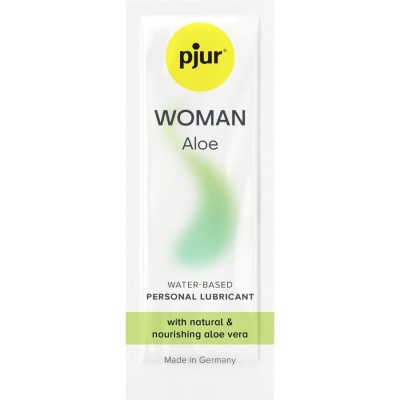 LUBRIFICANTE À BASE DE ÁGUA PJUR WOMAN ALOE 2 ML - D-230671 - Dona Pimenta