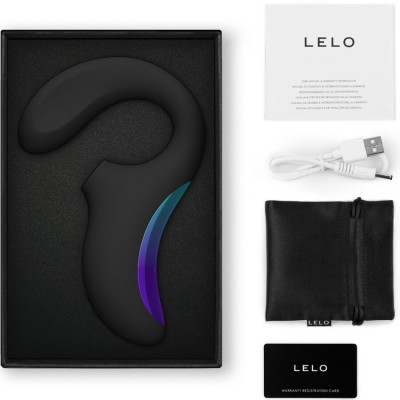 LELO - ENIGMA WAVE MASSAGEADOR DE TRIPLA VIBRAÇÃO PRETO - D-244656 - Dona Pimenta