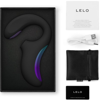 LELO - ENIGMA DUPLO VIBRADOR SÚNICO PONTO G PRETO - D-244658 - Dona Pimenta