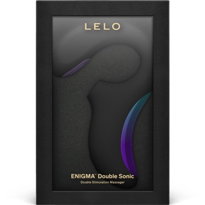 LELO - ENIGMA DUPLO VIBRADOR SÚNICO PONTO G PRETO - D-244658 - Dona Pimenta