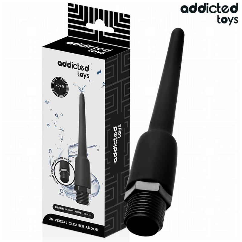 ADDICTED TOYS - LIMPADOR ANAL COM ADAPTADOR UNIVERSAL MODELO 1 - D-244426 - Dona Pimenta
