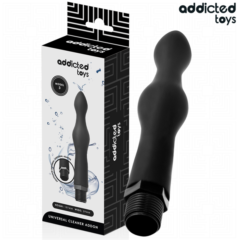 ADDICTED TOYS - LIMPADOR ANAL COM ADAPTADOR UNIVERSAL MODELO 3 - D-244428 - Dona Pimenta