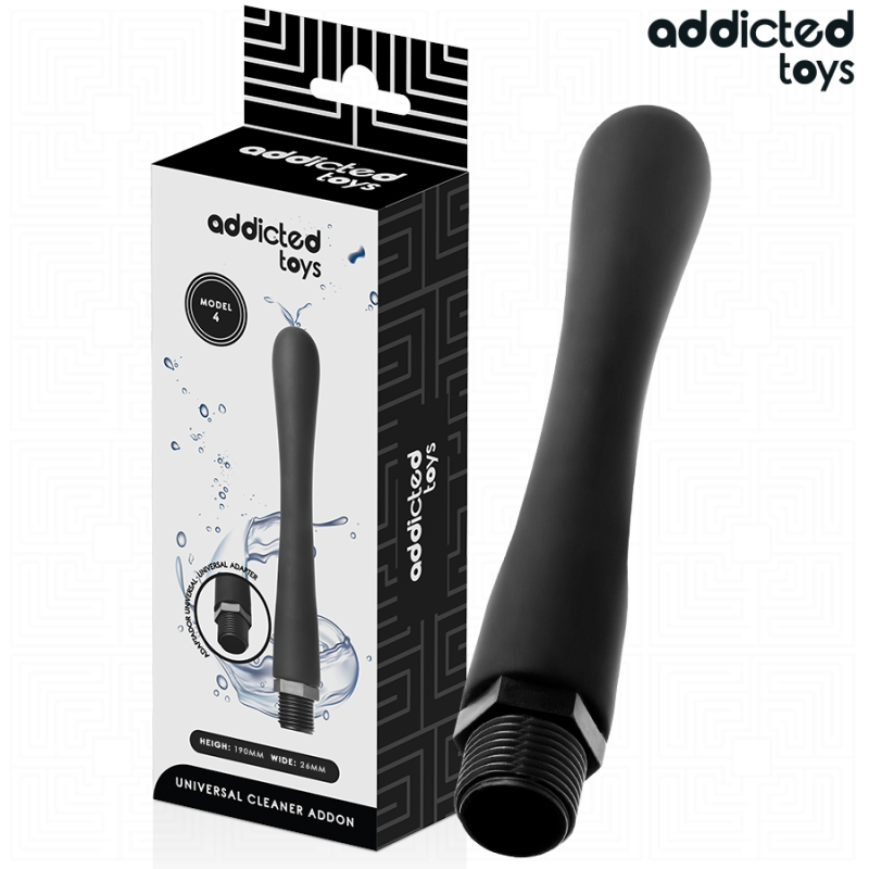 ADDICTED TOYS - LIMPADOR ANAL COM ADAPTADOR UNIVERSAL MODELO 4 - D-244429 - Dona Pimenta
