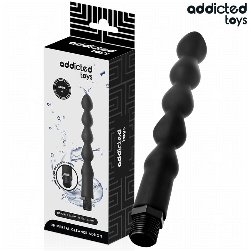 ADDICTED TOYS - LIMPADOR ANAL COM ADAPTADOR UNIVERSAL MODELO 6 - D-244431 - Dona Pimenta