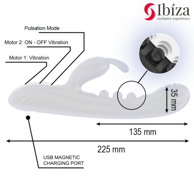 IBIZA - COELHO VIBRANTE COM PULSAÃÃO - D-244424 - Dona Pimenta