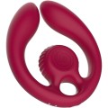 SNAIL VIBE - GIZI DUO ESTIMULADOR DE CASAIS COM CONTROLE REMOTO BURGUNDY - D-244442 - Dona Pimenta