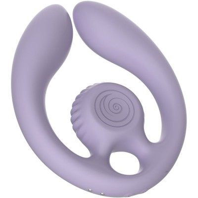 SNAIL VIBE - GIZI DUO ESTIMULADOR DE CASAIS COM CONTROLE REMOTO LILACS - D-244443 - Dona Pimenta