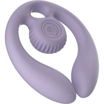 SNAIL VIBE - GIZI DUO ESTIMULADOR DE CASAIS COM CONTROLE REMOTO LILACS - D-244443 - Dona Pimenta