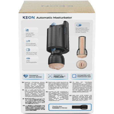 KIIROO - KEON WIFI COMBO MASTURBADOR AUTOMÁTICO + FEEL STROKER - D-244530 - Dona Pimenta
