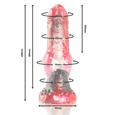 EPIC - HELIOS DILDO COM TESTÍCULOS CALOR E ÊXTASE - D-239466 - Dona Pimenta