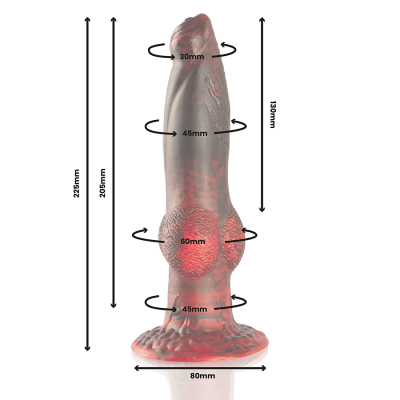 EPIC - PROMETHEUS DILDO TITAN EM CHAMAS DE CONTROLE REMOTO - D-239486 - Dona Pimenta