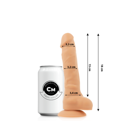 COCK MILLER DENSIDADE DE SILICONE ARTICULÁVEL COCKSIL 18 CM - D-224952 - Dona Pimenta