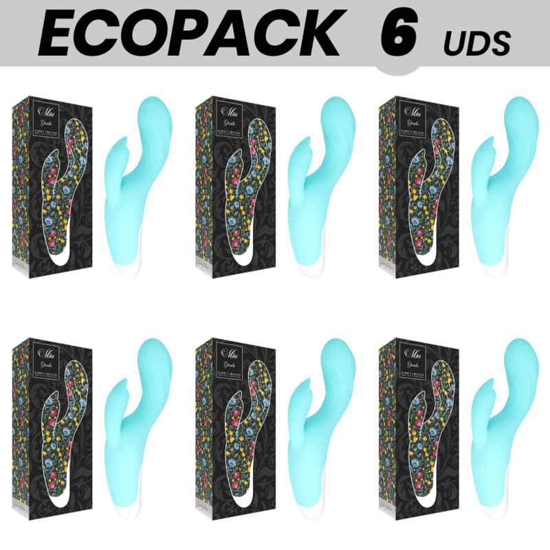 ECOPACK 6 UNIDADES - MIA VIBRADOR DRESDE AZUL TURQUESA - D-221529 - Dona Pimenta