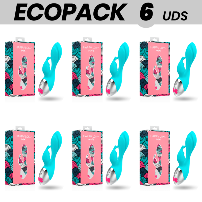 ECOPACK 6 UNIDADES - HAPPY LOKY MIKI RABBIT VIBRADOR - D-223069 - Dona Pimenta