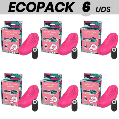 ECOPACK 6 UNIDADES - HAPPY LOKY VIBRATOR CALA CONTROLE REMOTO - D-223073 - Dona Pimenta