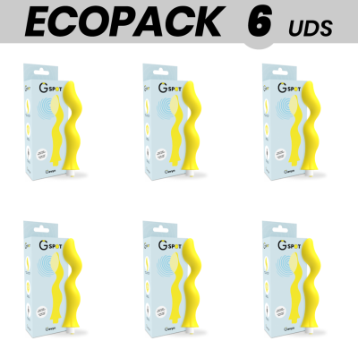 ECOPACK 6 UNIDADES - G-SPOT VIBRADOR GAVYN AMARELO - D-223510 - Dona Pimenta
