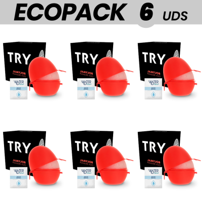 ECOPACK 6 UNIDADES - JAMYJOB DISCRETE MASTURBATOR OVO VERSO PRETA TRY - D-223516 - Dona Pimenta