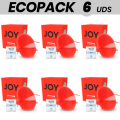 ECOPACK 6 UNIDADES - JAMYJOB DISCRETE MASTURBATOR OVO VERSO VERMELHA ALEGRIA - D-223517 - Dona Pimenta