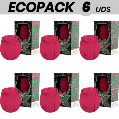 ECOPACK 6 UNIDADES - MIA ROSE CLITORIS SUCTION WAVES EDIÇÃO LIMITADA - VERMELHO - D-224165 - Dona Pimenta