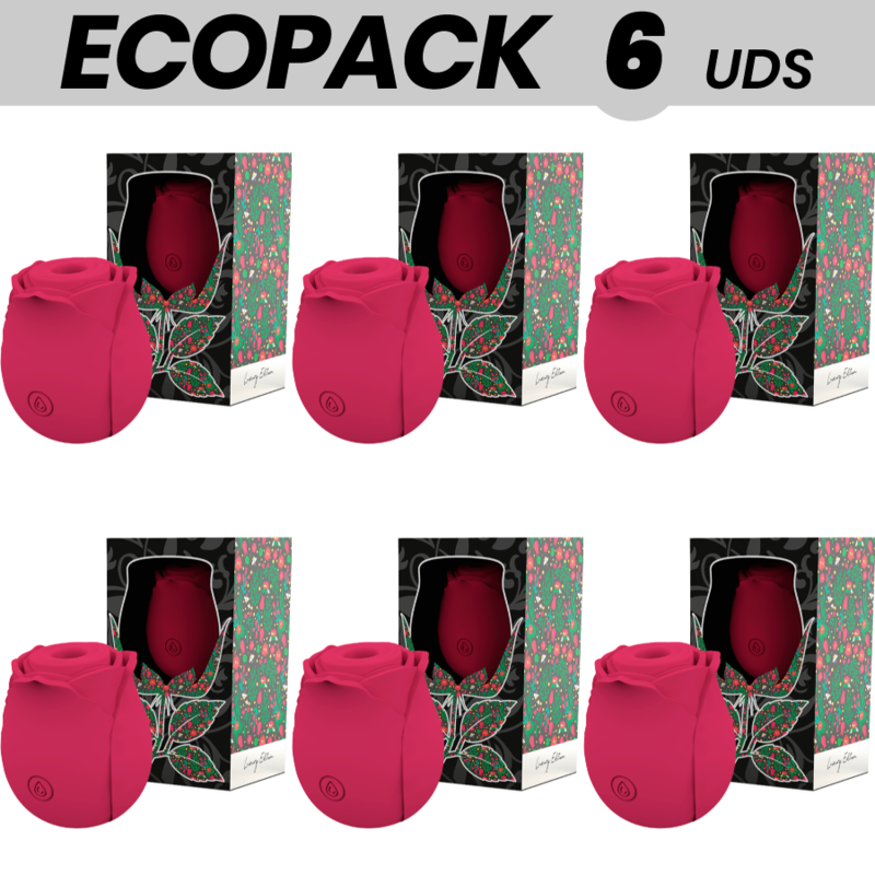 ECOPACK 6 UNIDADES - MIA ROSE CLITORIS SUCTION WAVES EDIÇÃO LIMITADA - VERMELHO - D-224165 - Dona Pimenta