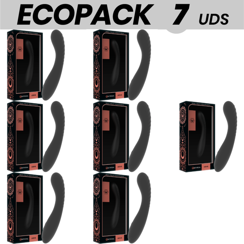 ECOPACK 7 UNIDADES - RITHUAL KRIYA ESTIMULAODR RECARREGVEL G-POINT PRETO 6 + 1 GRTIS - D-225383 - Dona Pimenta