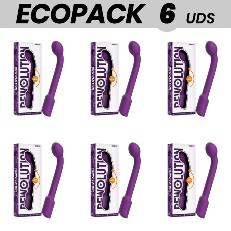 ECOPACK 6 UNIDADES - REWOLUTION REWOFLEX VIBRADOR ESTIMULADOR FLEXÍVEL PONTO G - D-228572 - Dona Pimenta