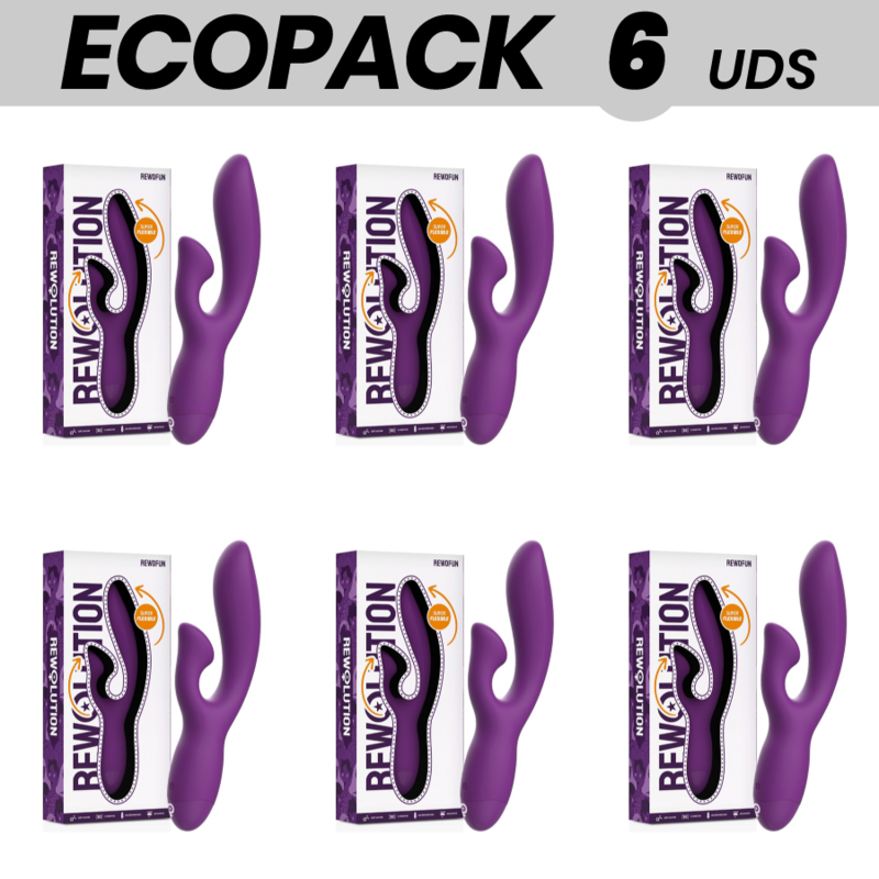 ECOPACK 6 UNIDADES - REWOLUTION REWOFUN VIBRADOR FLEXÍVEL COM COELHO - D-228574 - Dona Pimenta