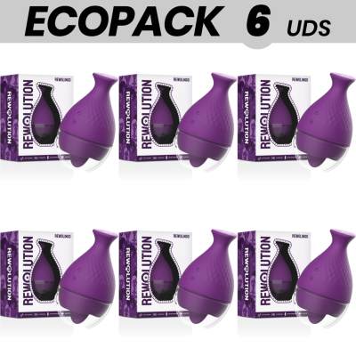 ECOPACK 6 UNIDADES - REWOLUTION REWOLINGO VIBRADOR COM LÍNGUA - D-228577 - Dona Pimenta