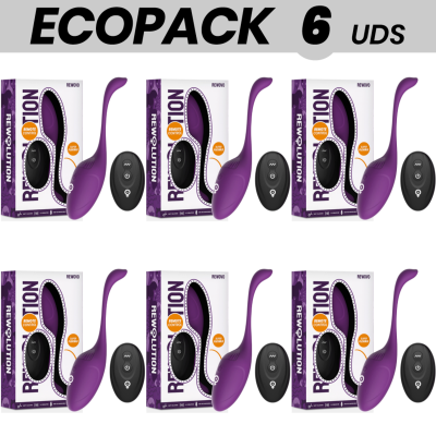 ECOPACK 6 UNIDADES - REWOLUTION REWOVO OVO VIBRATÓRIO CONTROLE REMOTO - D-228580 - Dona Pimenta