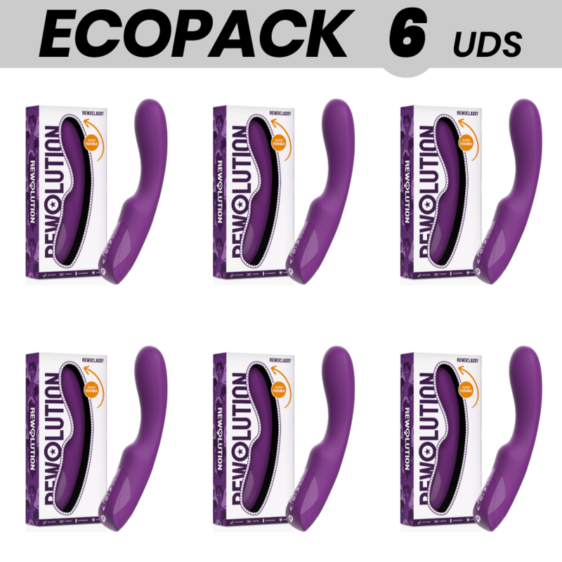 ECOPACK 6 UNIDADES - REWOLUTION VIBRADOR FLEXÍVEL REWOCLASSY - D-228581 - Dona Pimenta
