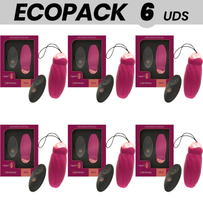 ECOPACK 6 UNIDADES - RITHUAL SITA OVO CONTROLE REMOTO ROTAO + VIBRAO - D-228806 - Dona Pimenta