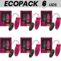 ECOPACK 6 UNIDADES - RITHUAL PRIYA OVO CONTROLE REMOTO G-SPOT + VIBRAO - D-228807 - Dona Pimenta