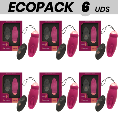 ECOPACK 6 UNIDADES - RITHUAL PRIYA OVO CONTROLE REMOTO G-SPOT + VIBRAO - D-228807 - Dona Pimenta