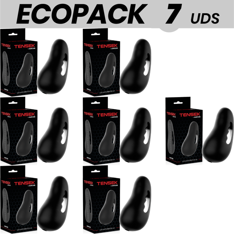 ECOPACK 7 UNIDADES - JAMYJOB MASTURBADOR EXTREME TENSEK 4 PRETO - D-231351 - Dona Pimenta